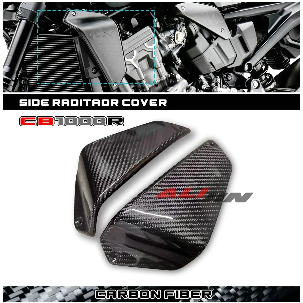 

100% настоящее углеродное волокно для HONDA CB1000R 2020-2023 2022, боковой обтекатель мотоцикла, передняя носовая панель, крышка крыла, защита капота