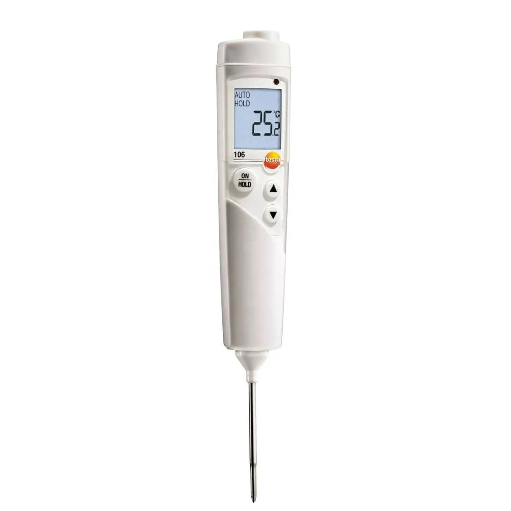 

waterproof NTC thermocouple digital food thermometer testo 106 with alarm and HACCP order NO. 0560 1063