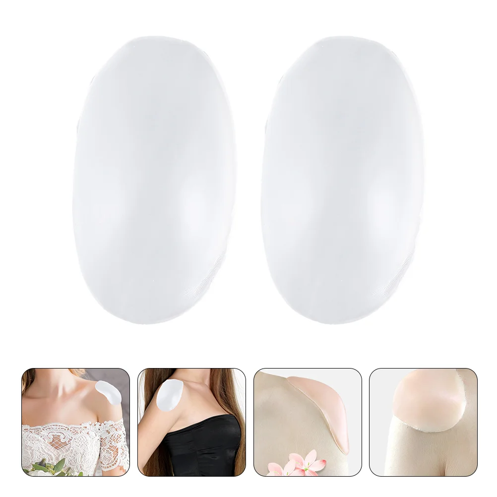

2 Pairs Shoulder Pads Adhesive Shoulder Enhancer On Shoulder Pads Shoulder Pads for Bras Anti- Skid Shoulder Mat
