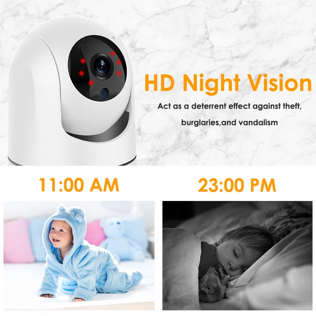 IP Camera 5G WiFi Baby Monitor 1080P Mini Indoor CCTV Security 2K 4MP AI Tracking Audio Video Surveillance Camera Alexa 5