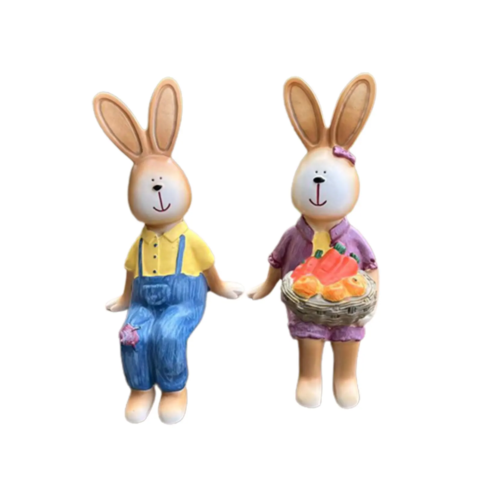 

2 шт., декоративные статуи кролика для гостиной и сада