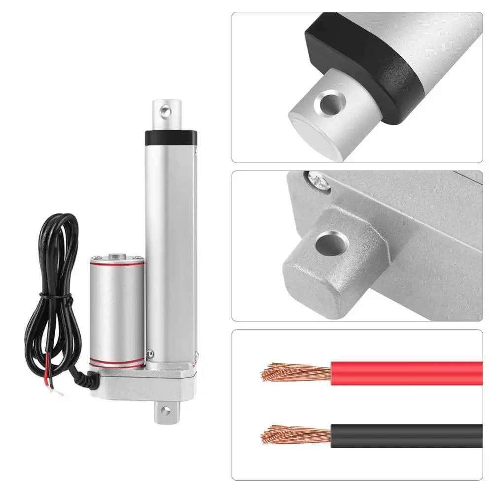 

Электрический линейный привод с ходом 12 В/24 В, 50/100 мм, мотор 500/700/1000N, линейный привод для тяжелой нагрузки, привод для подъемной системы