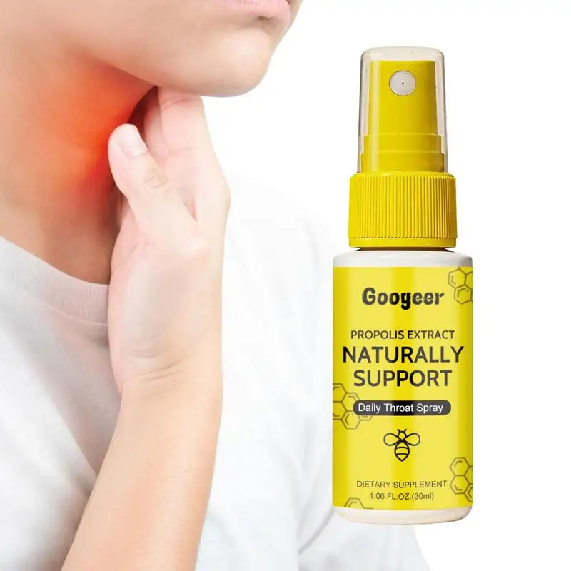 Propolis Oral Spray Natural Bee Propolis Liquid Extract Throat Relief Mist 30ml Antioxidant Dietary Supplement For Oral Health