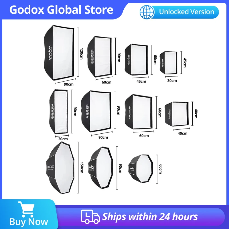 Фото Быстросъемный софтбокс GODOX UL-Octa BOX /UL-BOX для фотосъемки продуктов, модных редактирования или коммерческого натюрморта. №1
