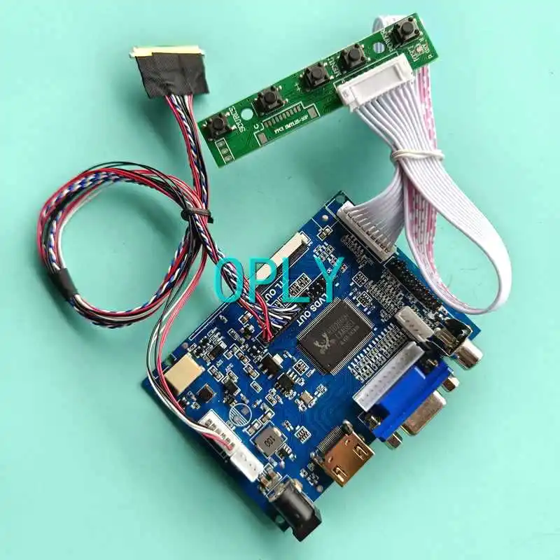 

LCD Display Screen Controller Driver Board Fit LP133WD1 LP133WD2 13.3" DIY Kit LVDS 40-Pin HDMI-Compatible 1600*900 AV VGA