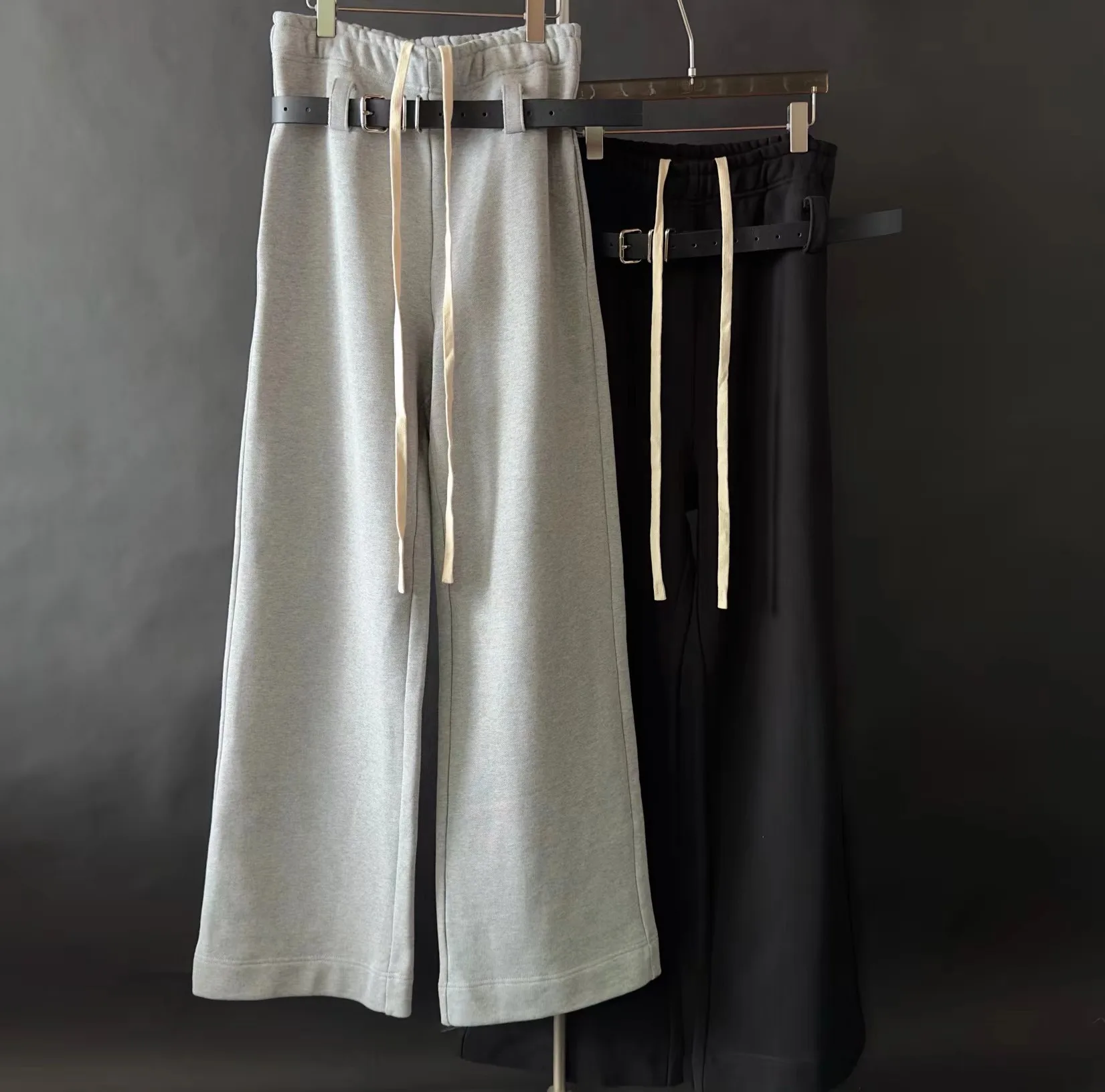 Свободные повседневные брюки на завязках с двойной талией универсальные