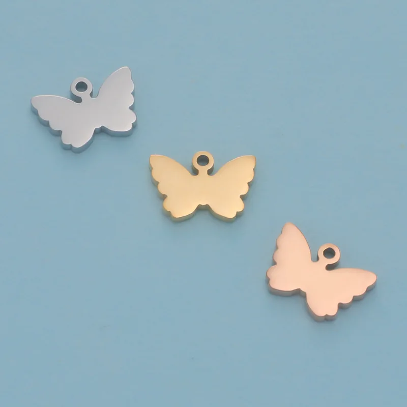 

Stainless Steel Butterfly Charm Blank For Engrave Metal Butterfly Tag Charms Mirror Polished Wholesale 20pcs