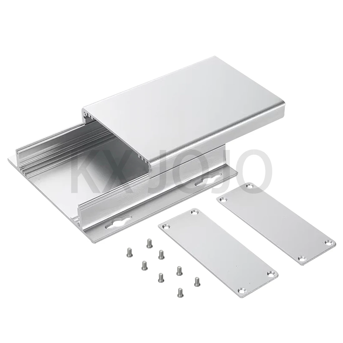 Алюминиевый корпус 120*35*130 мм, разделенный корпус с ушками, водонепроницаемая печатная плата, инструмент «сделай сам», защитная коробка для электронного проекта, серебристый