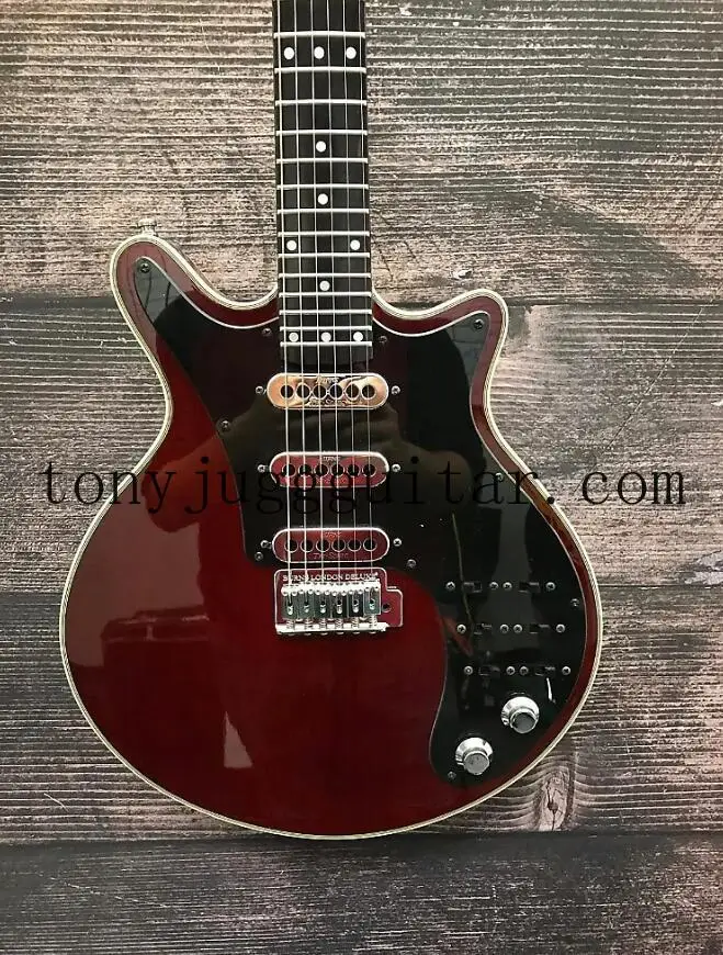 

BM01 Burns Brian May Signature Antique Cherry Electric Guitar Tremolo Bridge,Korean Metal Pickups,Black Switchs, Chrome Hardware
