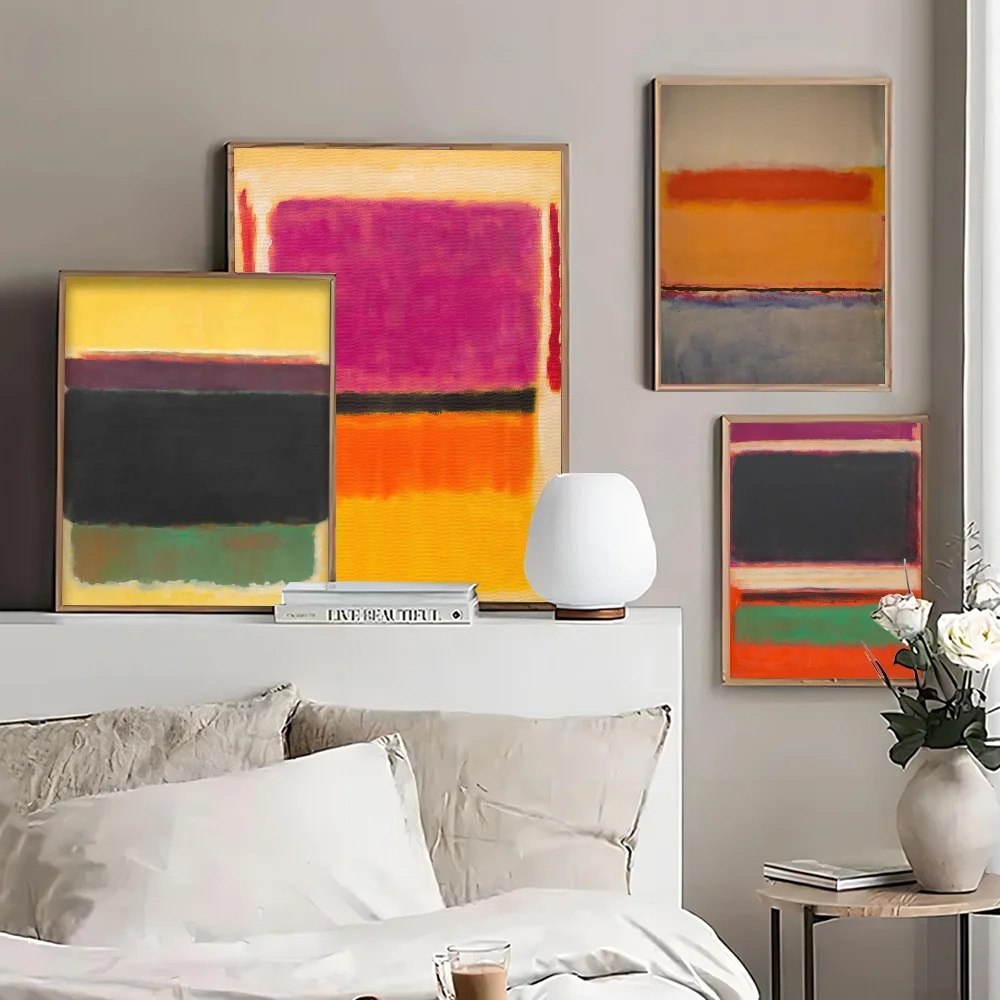 Марк Ротко абстрактный постер самоклеящийся художественный белая бумага принты