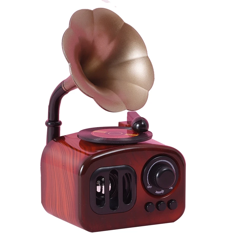 

Музыкальная шкатулка в форме фонографа в стиле ретро, классический художественный декор, музыкальная шкатулка, ремесла, подарок, украшение для дома