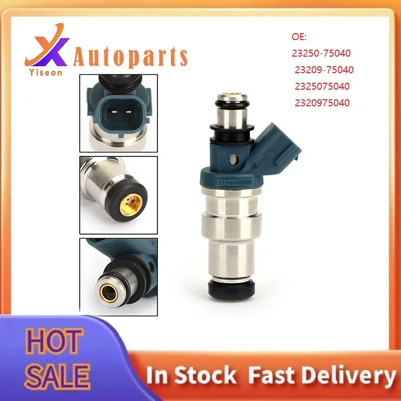 Форсунка топливной форсунки 23250-75040 23209-75040 2325075040 2320975040 Для Toyota Tacoma 2.4L L4 Hilux RZN148 RZN168