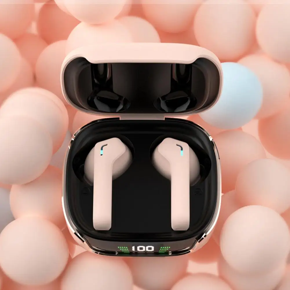 

Wireless Headsets Useful Comfortable with Microphone Bluetooth-compatible Earbuds Sports Headsets for Desktop