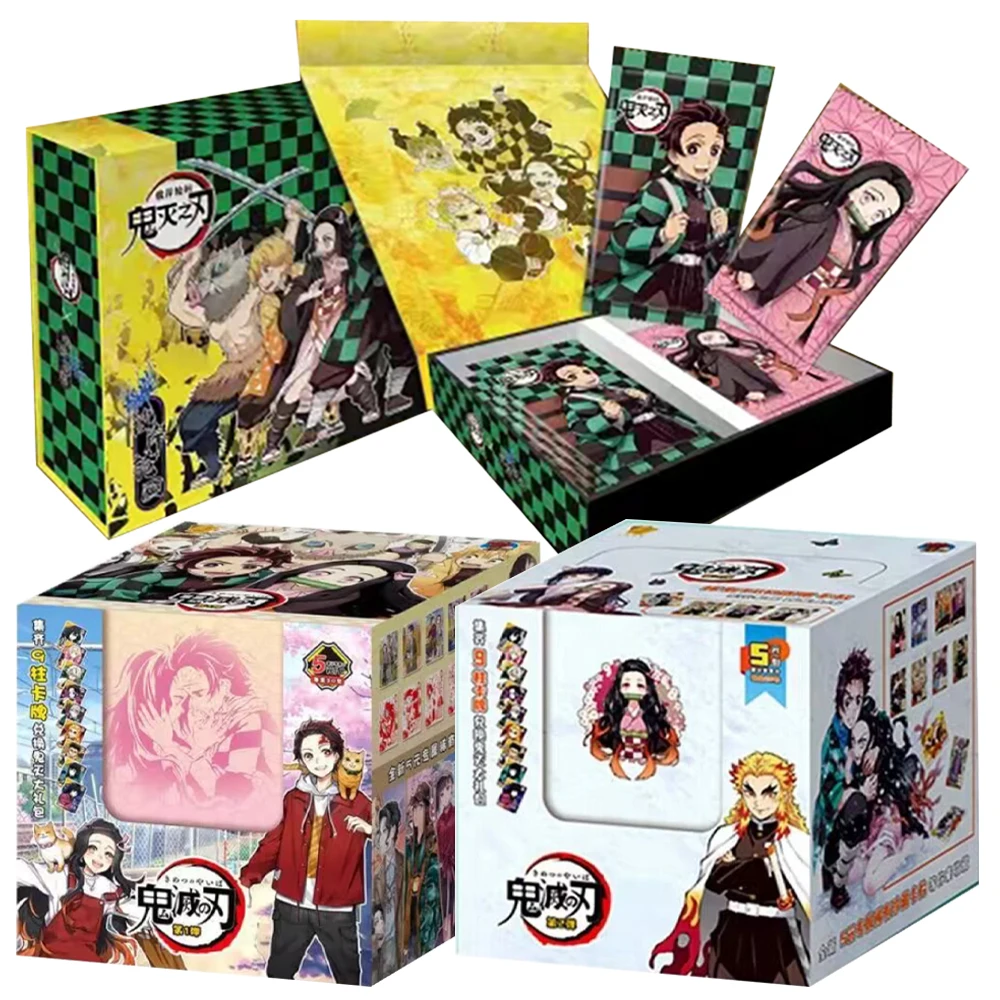 

Demon Slayer Series Rarity Ssp Collection Card Acg Kamado Tanjirou Nezuko Japan Cartoon Character Card Box Game Children Toy