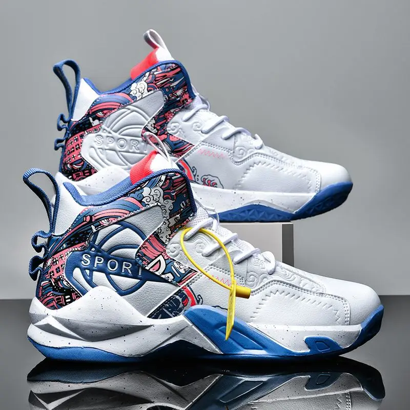 

TrileWay Men's Basketball Shoes Breathable Cushioning Non-Slip Wearable Sports Shoes Gym Training Athletic Basketball Sneakers