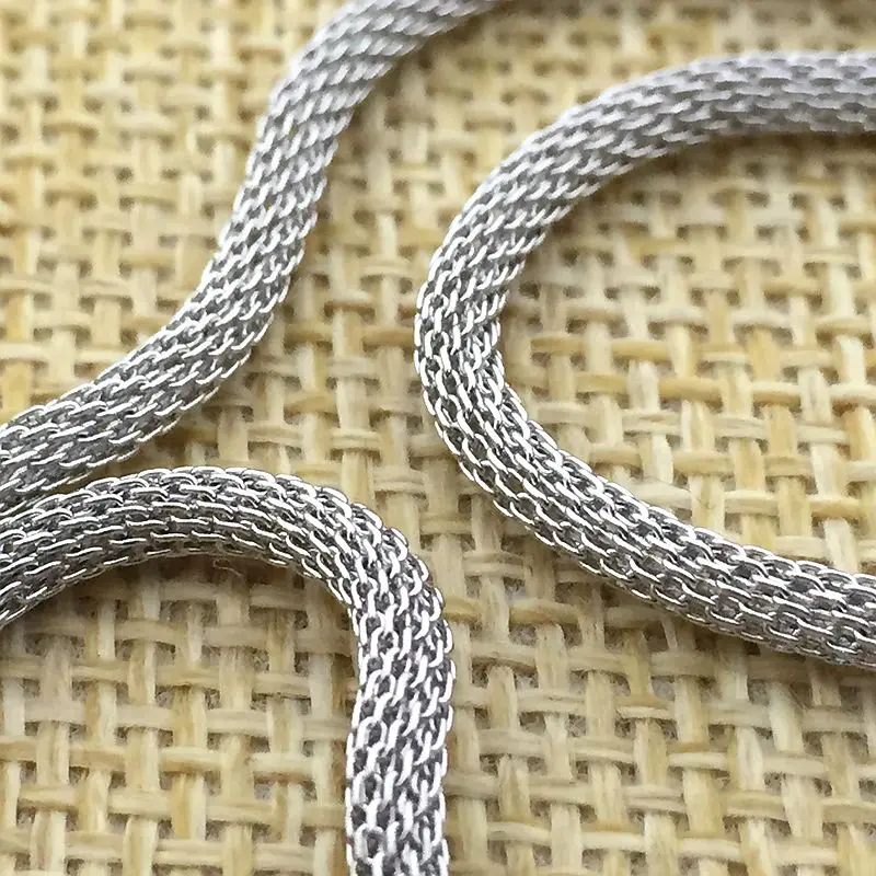 45cm Strong 2.5mm Snake Body Chain OT IQ Front Decorative Buckle Clasp 925 Silver For Pandent DIY Findings Made By Yourself