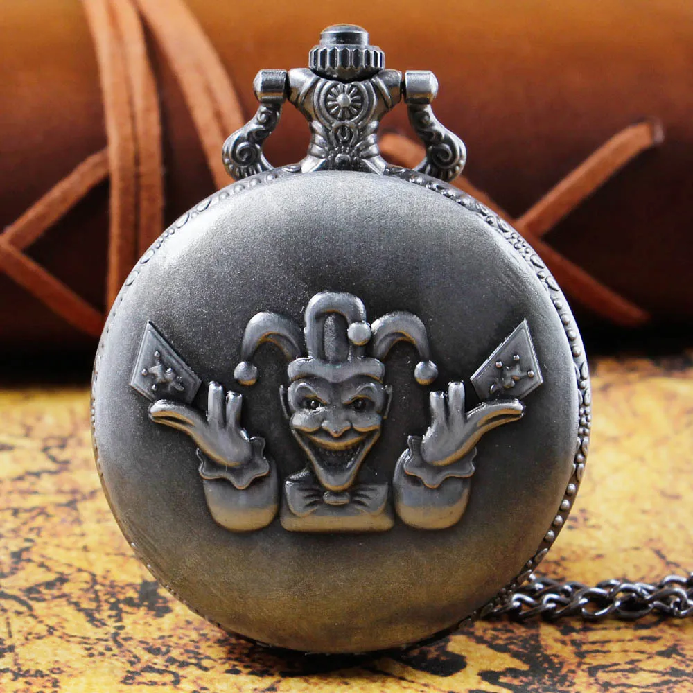 

Часы-скелетоны с черепом, кварцевые карманные часы, коллекция, унисекс, повседневные модные часы на цепочке, мужские часы