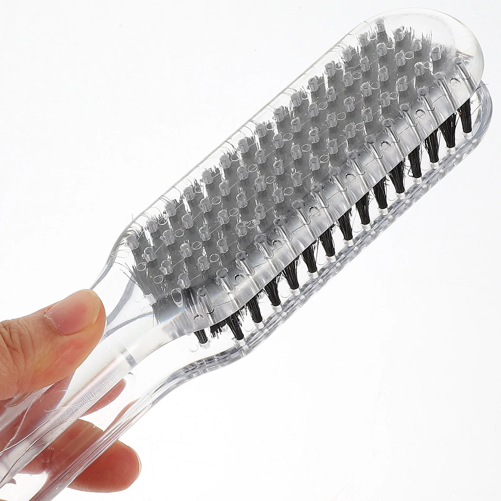 Прозрачная расческа с шинами V-образной формы для выпрямления волос ионный зажим