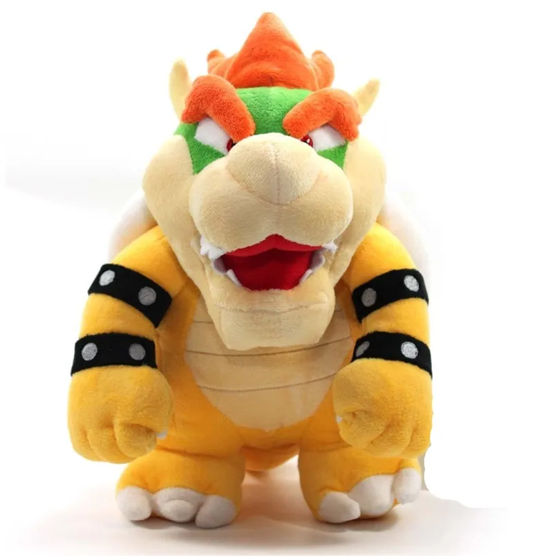 

25cm] Catoon Film anime Super Mario 10" 26cm Bowser drag Soft Stuffed Plush Toy doll model baby kids best gift