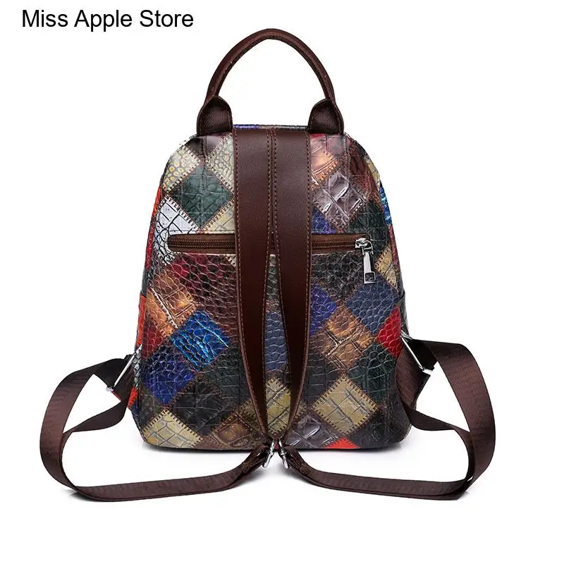 Backpack for Teenage Girls Leather Backpack Women Fashion Wild Trend Casual Small Ladies Travel Bag