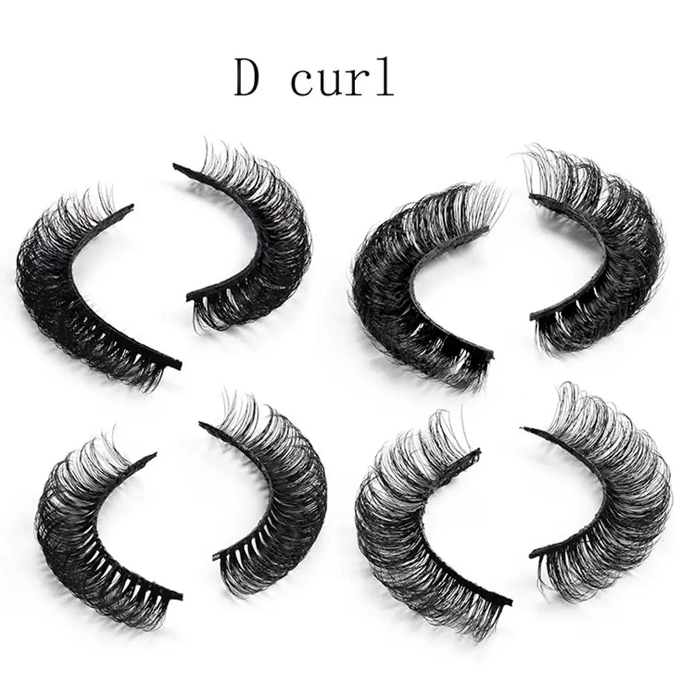5 пар новых модных 3D норковых накладных ресниц D Curl пушистые короткие ресницы для