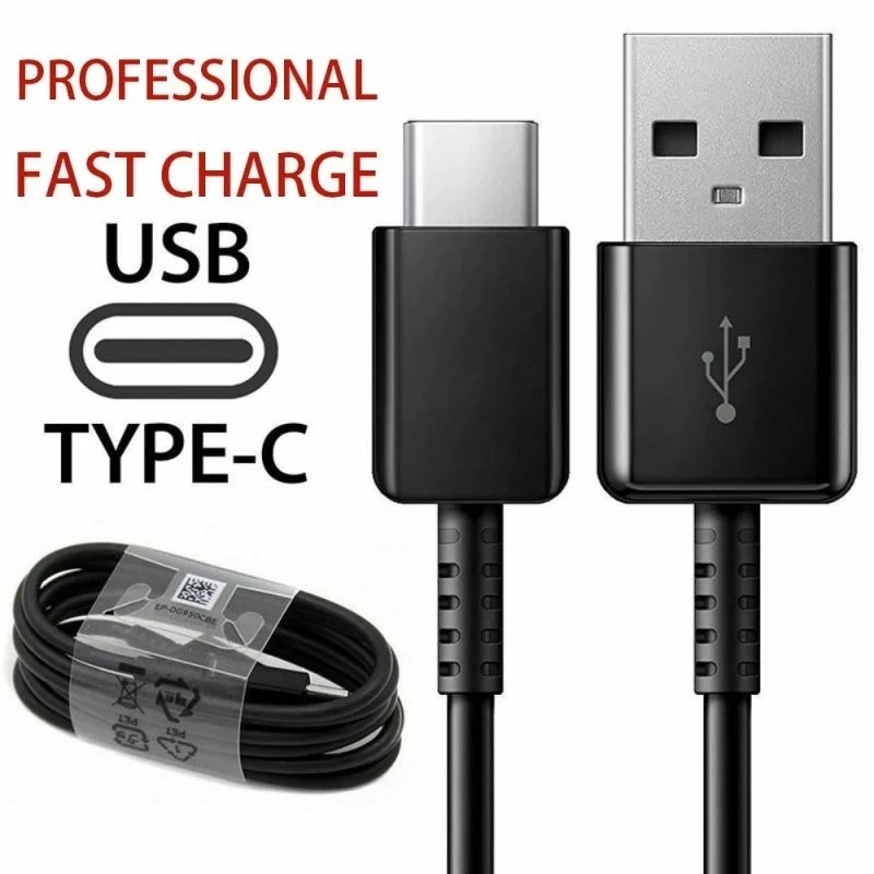 

1.2M 2M Type C USB C Fast Charger Data Sync Charging Cable For Samsung S10 S9 S8 Plus S10E S10 S20 htc lg huawei Android phone