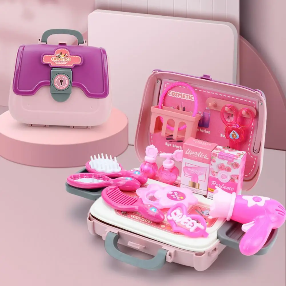

1Set Premium Cosmetic Messenger Bag Pretend Toy Play House Toy Plastic Anti-deform