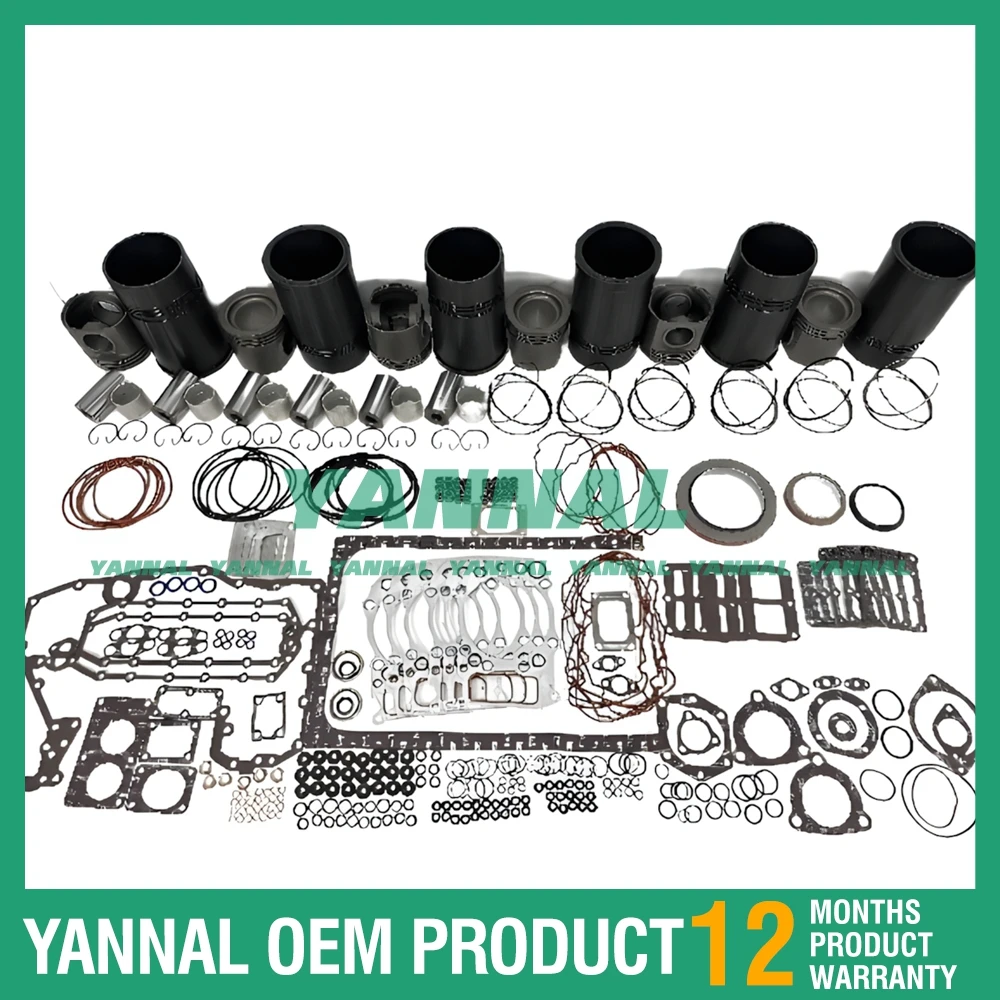 Высококачественный комплект гильз цилиндра QSK23 с набором прокладок 4095489 4089357 4095490