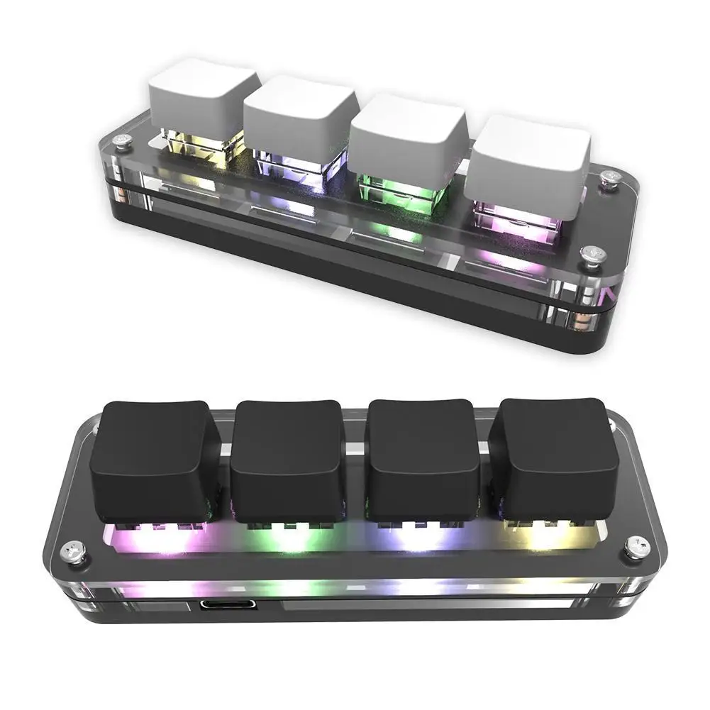 

Клавиатура Компактная Механическая с поддержкой RGB, 4 клавиши