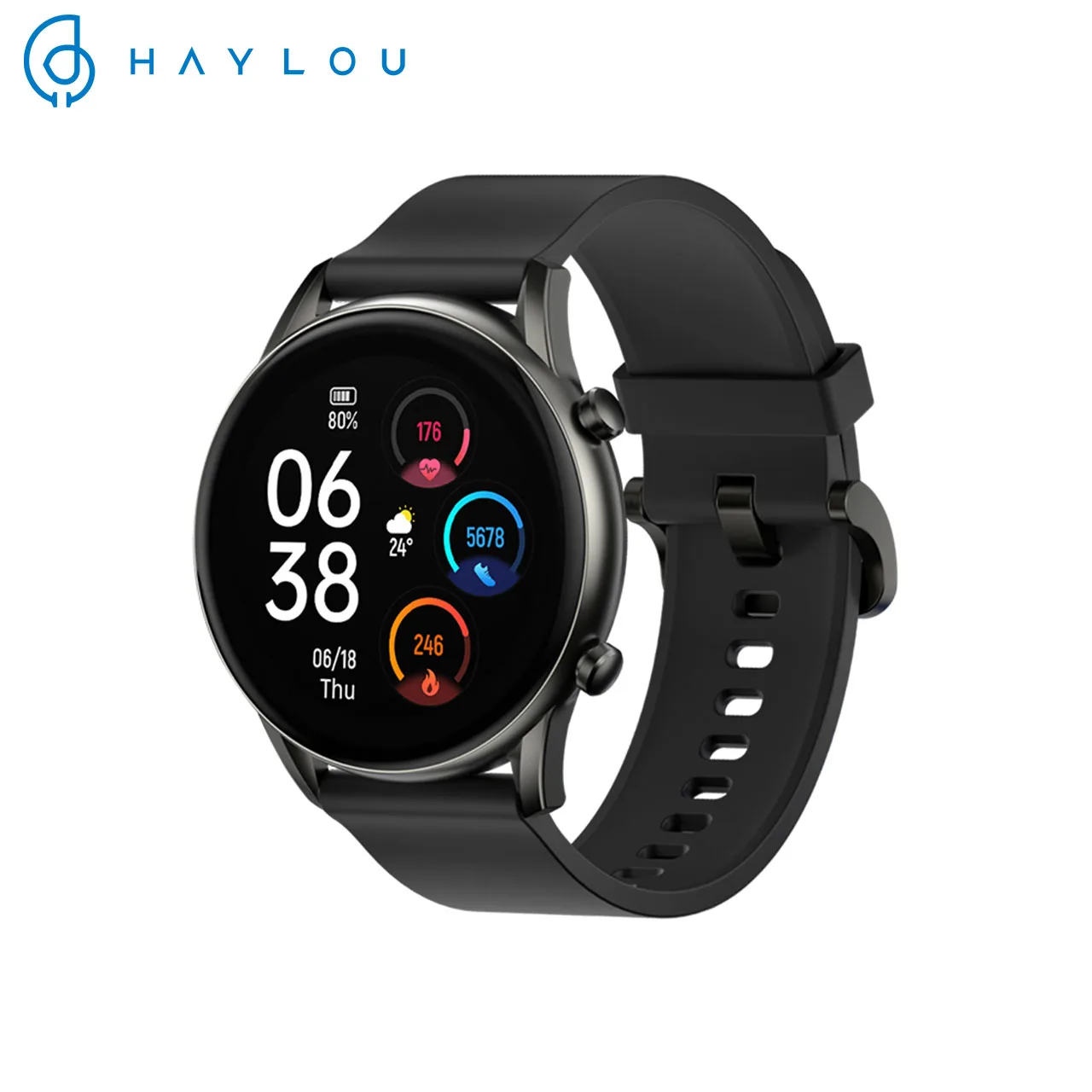 

Haylou RT2 LS10 Smart Watch IP68 Waterproof Smartwatch 12 Sport Mode Heart Rate Monitor FitnessTracker Android IOS Blood Oxygen