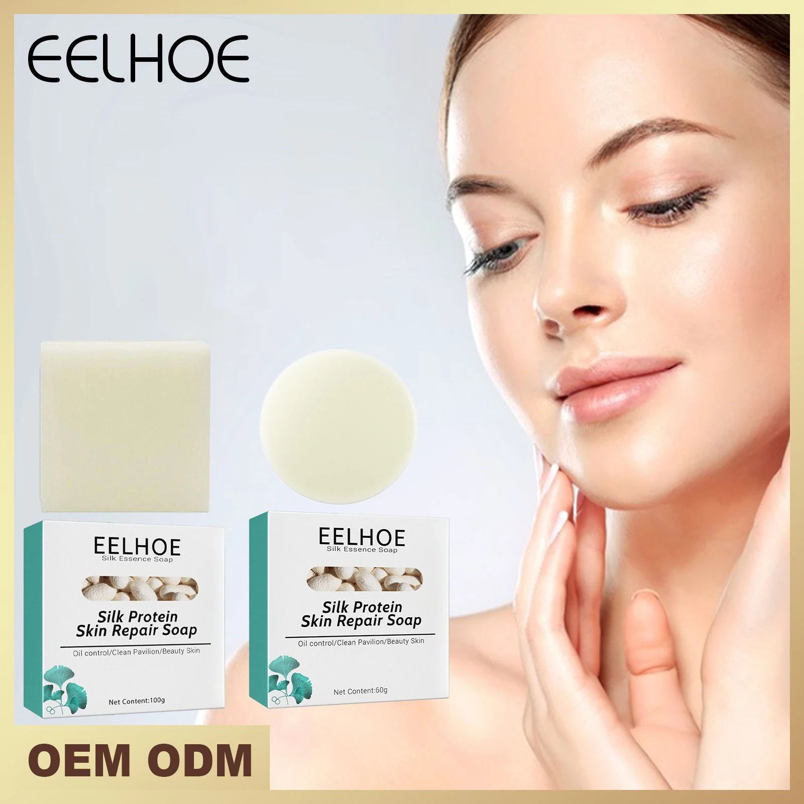 

Eelhoe Goat Milk Protein Anti Mite Face Soap Deep Cleansing and Repairing Skin Oil Control Makeup Removal Moisturizing Skin Soap