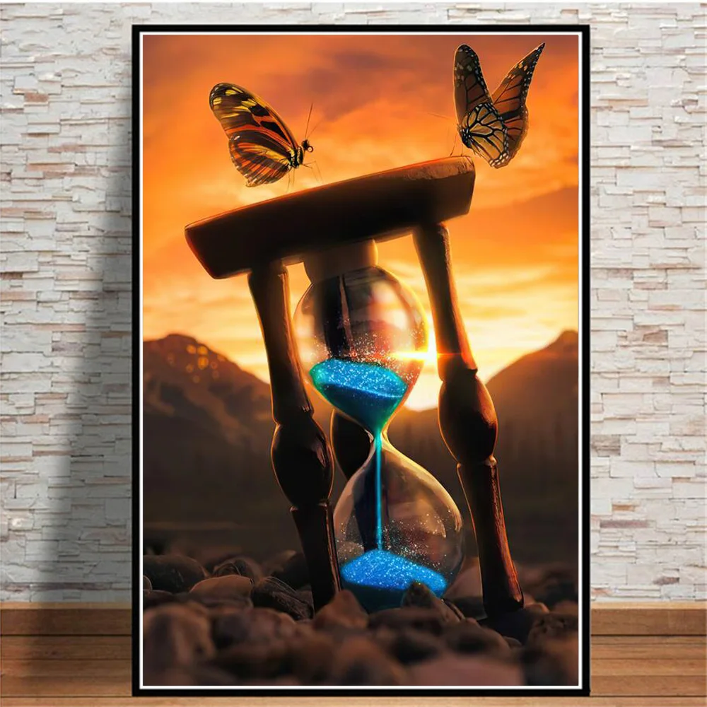 

Алмазная 5D картина JIEME с пейзажем, вышивка крестиком, мозаика с песочными часами, картина стразы, хобби ручной работы