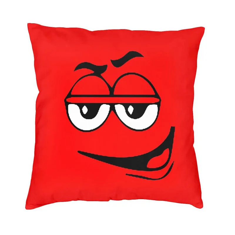 

M & M's Face наволочка с эмоциями для дивана современный чехол для подушки квадратная наволочка для подушки
