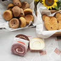 bake use 2838cm 50pcs white words newspaper design bread cake cookies food wrapping paper butter baking chocolate soap use