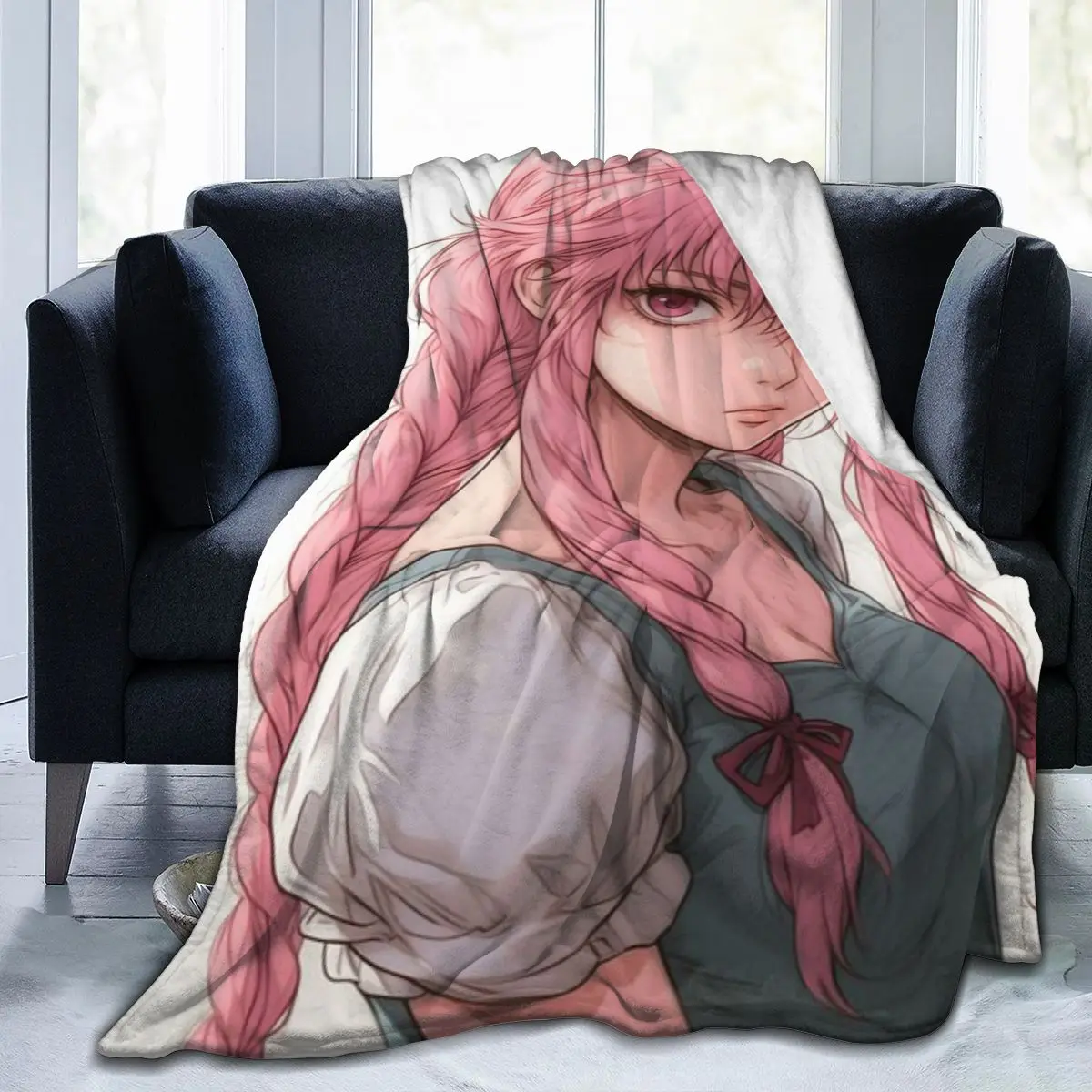 Gasai Yuno ультрамягкое одеяло из микрофлиса