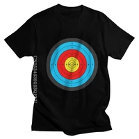 classic shooting target t shirts men streetwear men archery archer darts t shirts graphic tee pure cotton regular fit tshirts