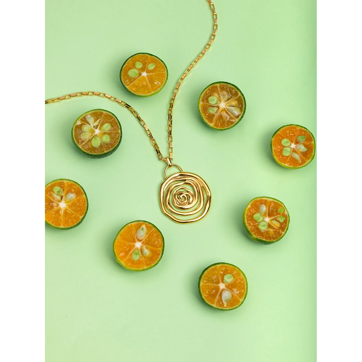 Ожерелье из нержавеющей стали модный женский минималистичный золотистый