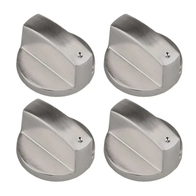 

Rotary Switch Control Knobs for Gas Stoves Silver Stainless Steel 6mm/8mm