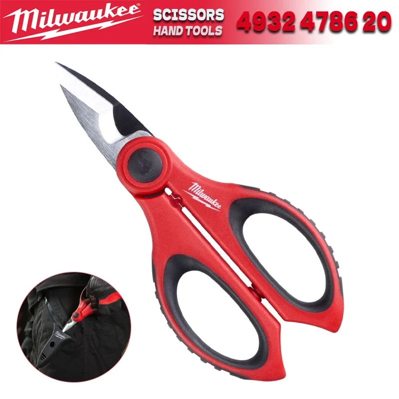 

MILWAUKEE Ножницы для электриков с хранилищем Аксессуары для электроинструментов Ручные инструменты Ножницы 4932478620