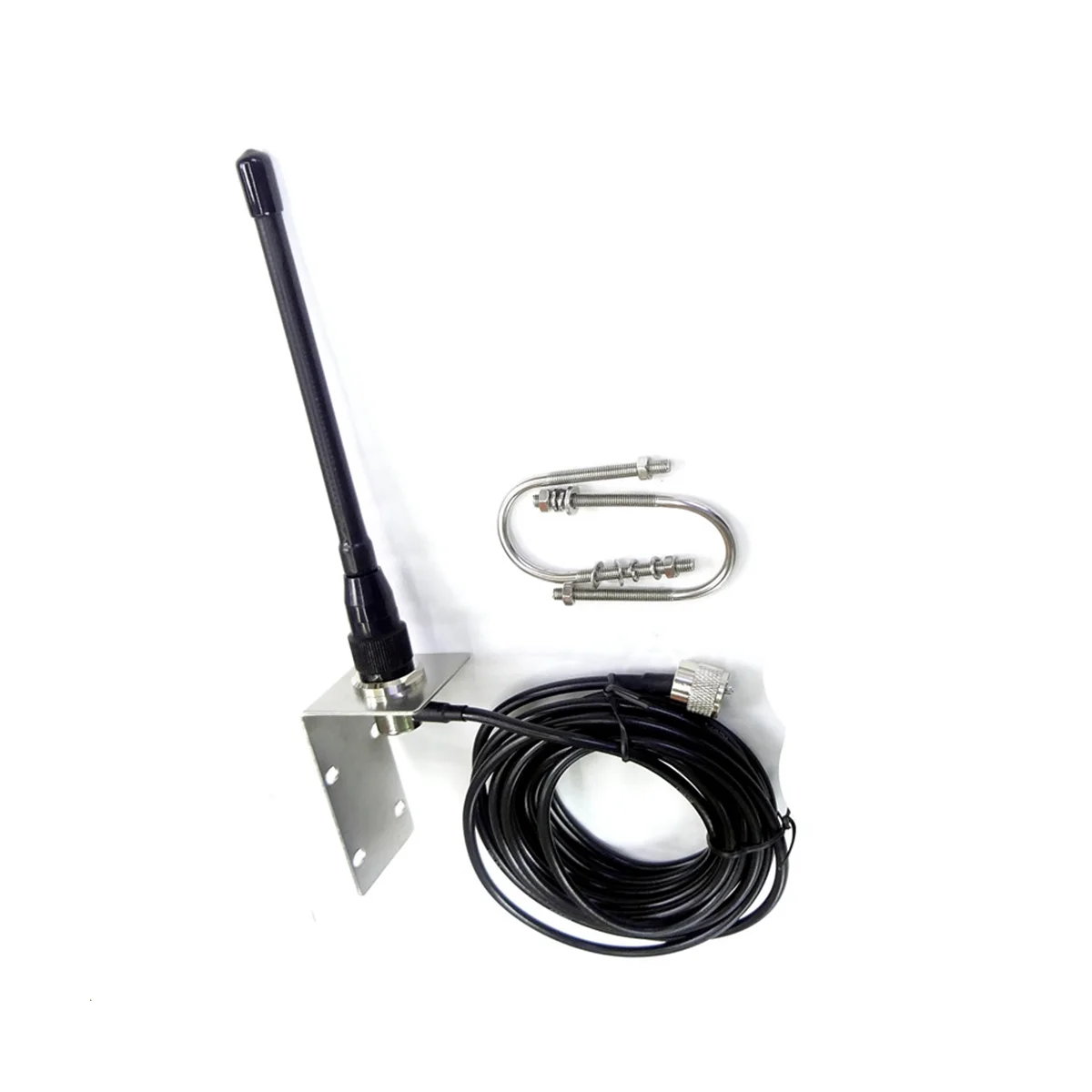

VHF Marine Antenna 156-163Mhz Rubber Waterproof Mast Aerial with 5M RG-58 Cable for Boat Sailboat Yacht