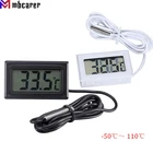 Цифровой термометр, гигрометр с ЖК-дисплеем, удобный мини-датчик температуры, измеритель влажности, измерительный прибор, кабель