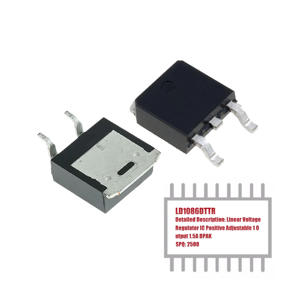 MY GROUP 2500CS LD1086DTTR линейный регулятор напряжения IC, Положительный регулируемый 1 выход 1.5A DPAK в наличии