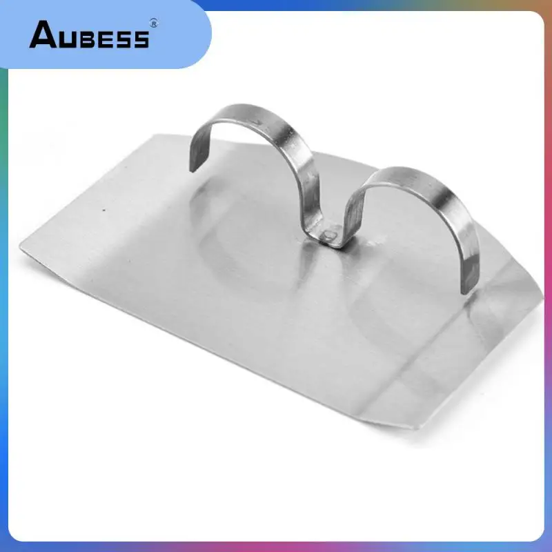 

5PCS 2021 New Kitchen Tool Vegetable Cutting Hand Guard 304 Stainless Steel Multi-Purpose Two-Finger Cut-Proof Hand Finger Guard