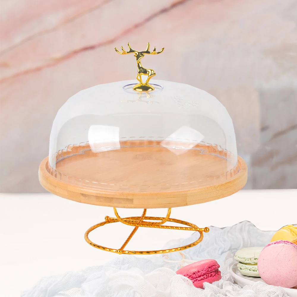 Элегантная бамбуковая деревянная подставка с крышкой из меламина/подставка для