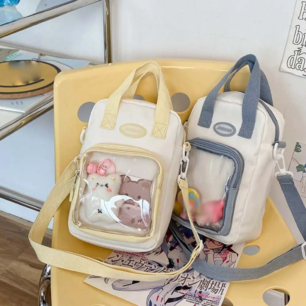 Молния контрастного цвета Itabag из искусственной кожи хлопок прозрачные сумки для