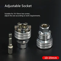 multifunctional adjustable sleeve 38 transform connecting rod wrench socket set combination repair tool