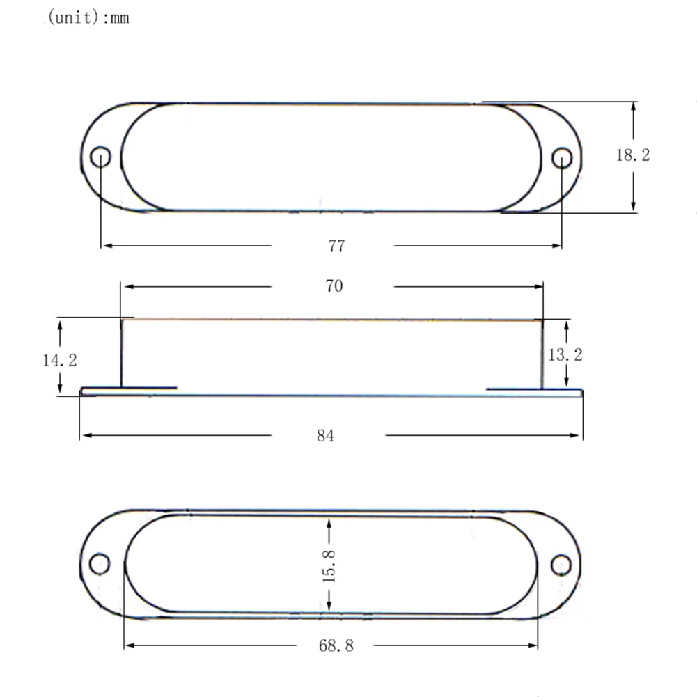 

Durable Lightweight Portable Practical Covers Pickup Parts Single Coil 3pcs Accessories Closed For ST Style Guitar