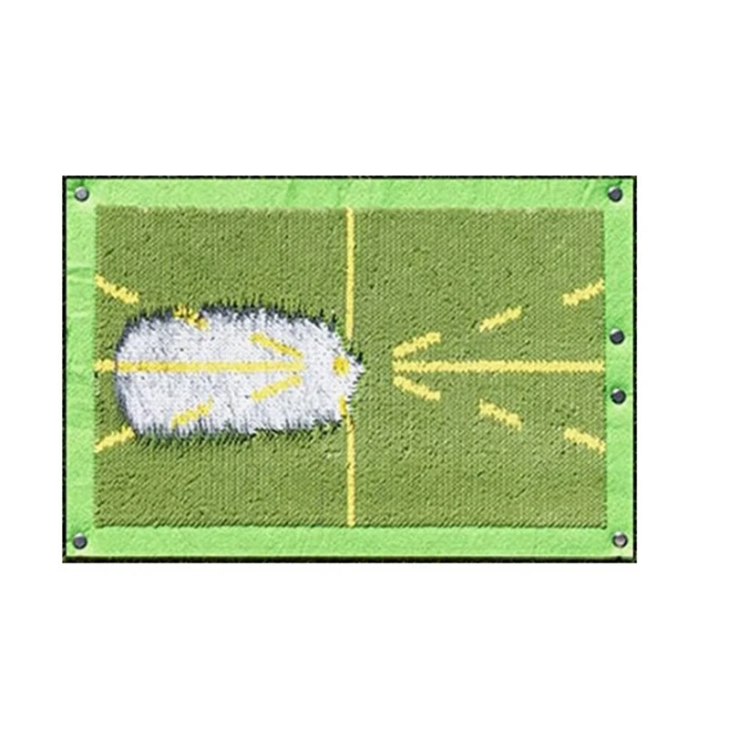 1 PCS Golf Training Mat For Swing, Clearly Shows Impact Traces Portable Green For Backyards Swing