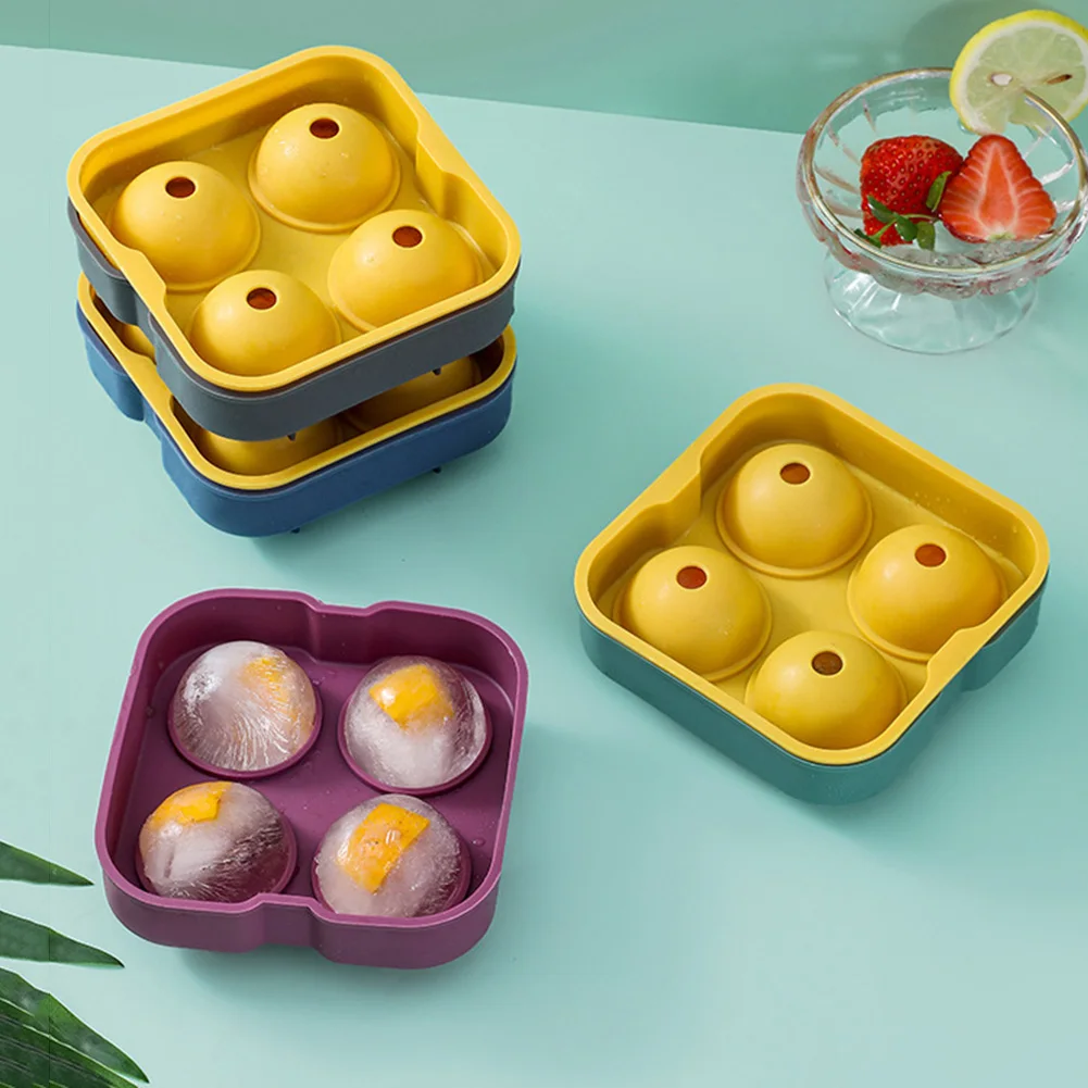 

Формы для круглых шариков с льдом, силиконовая коробка для дома, бара, вечеринки, хоккея с льдом, формы для летних холодных напитков, форма дл...