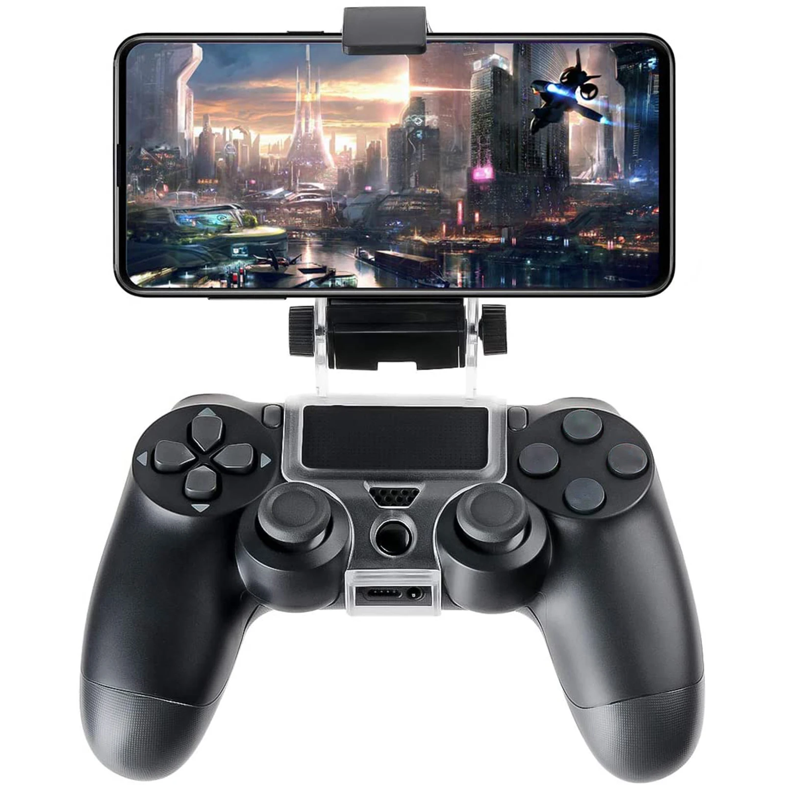 

Phone Clip Holder For PS Game Controller Clamp Mount Hand Holder Game Anchor Essentials With Adjustable Clear Clip Holder